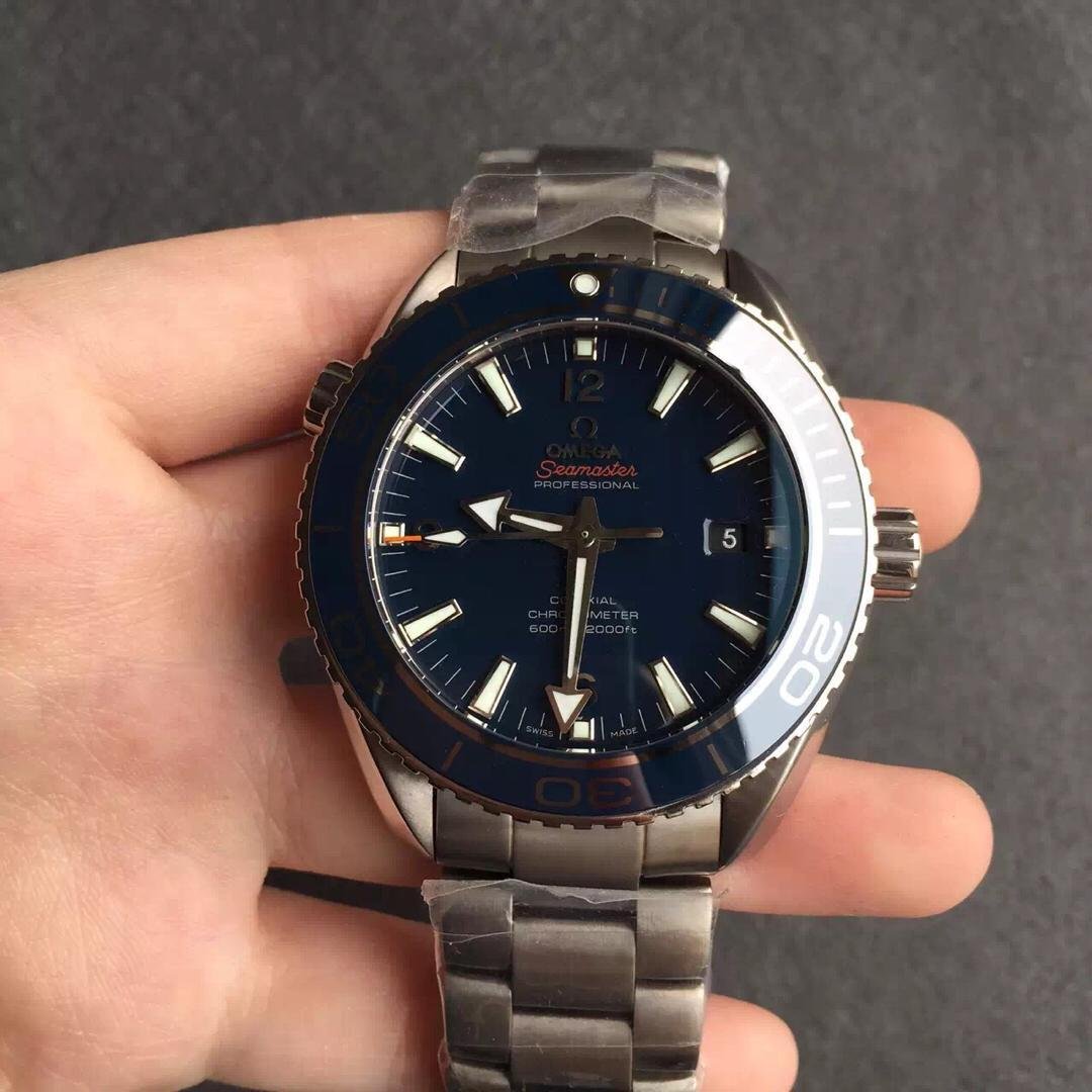 Replica Omega Seamaster Planet Ocean Titanium Watch