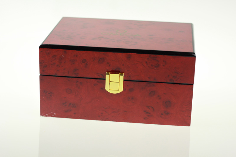 Omega Red Wooden Box