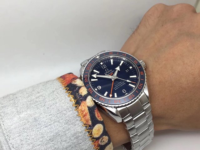 Omega GMT Blue on Wrist
