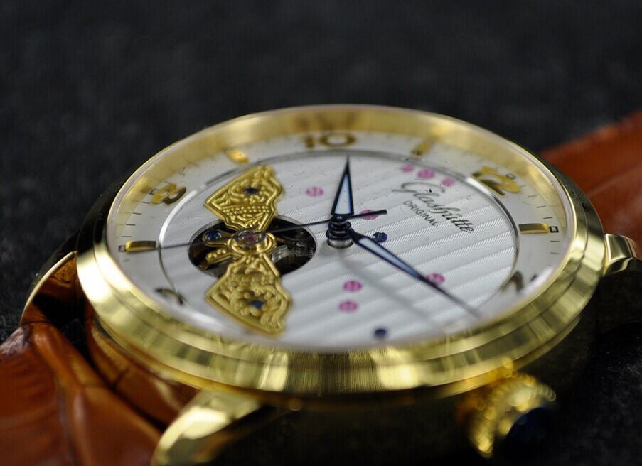 Replica Glashutte Panoinverse Golden Watch
