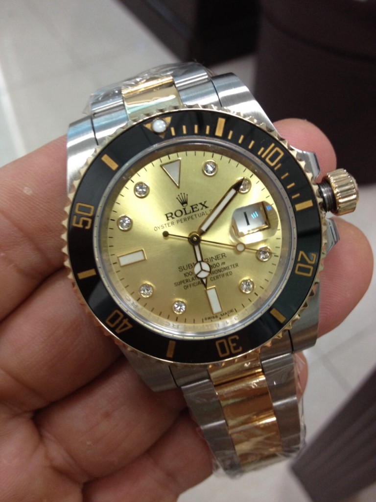 Rolex Submariner 116613 LN Golden Dial Watch