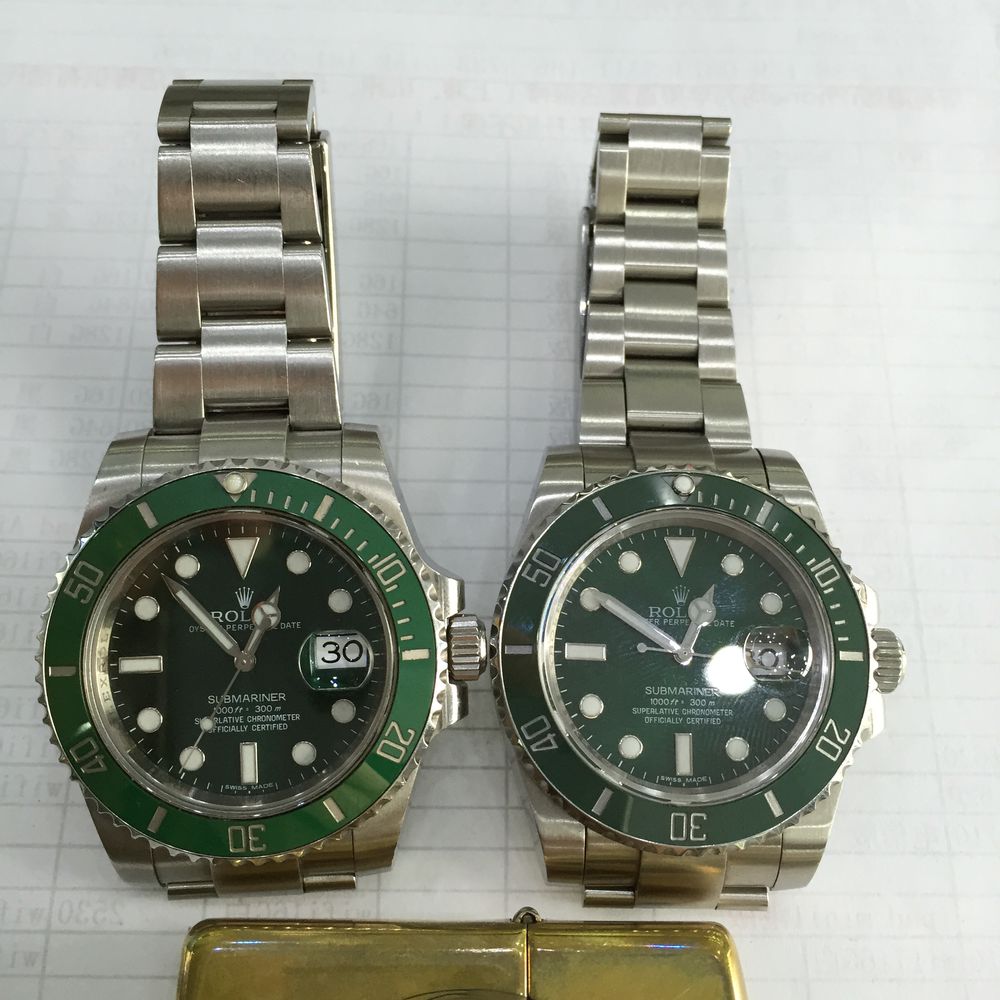 Genuine Submariner VS Replica 2