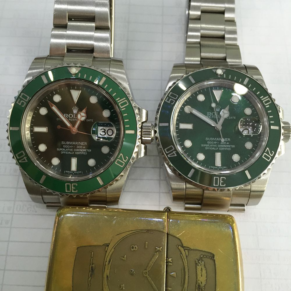 Genuine Submariner VS Replica