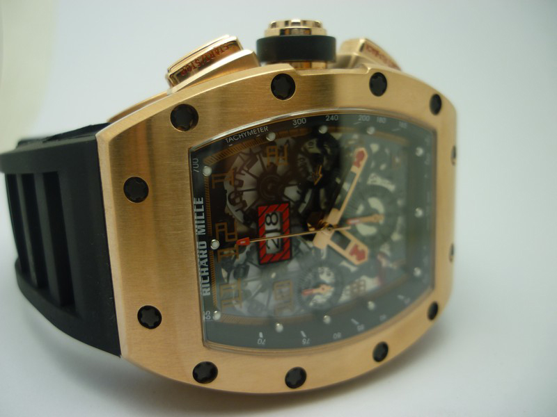 Replica Richard Mille Rose Gold Watch