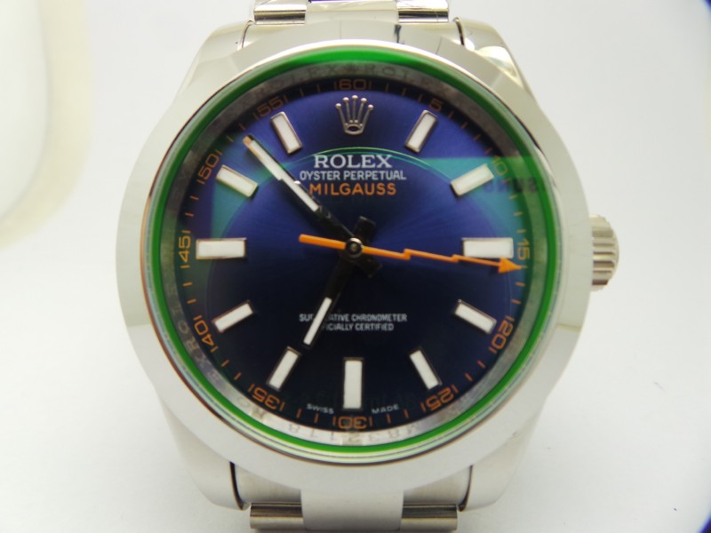 Rolex Milgauss Blue Dial Watch Replica