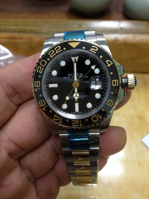 Noob Rolex 116713LN GMT Master II YG Wrapped 3