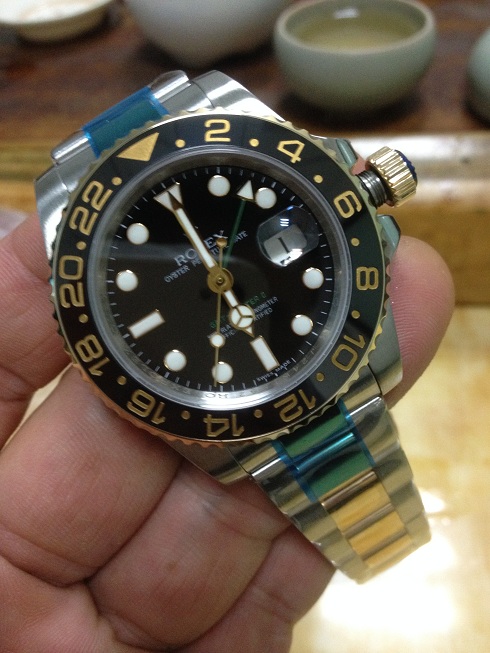 Noob Rolex 116713LN GMT Master II YG Wrapped 4