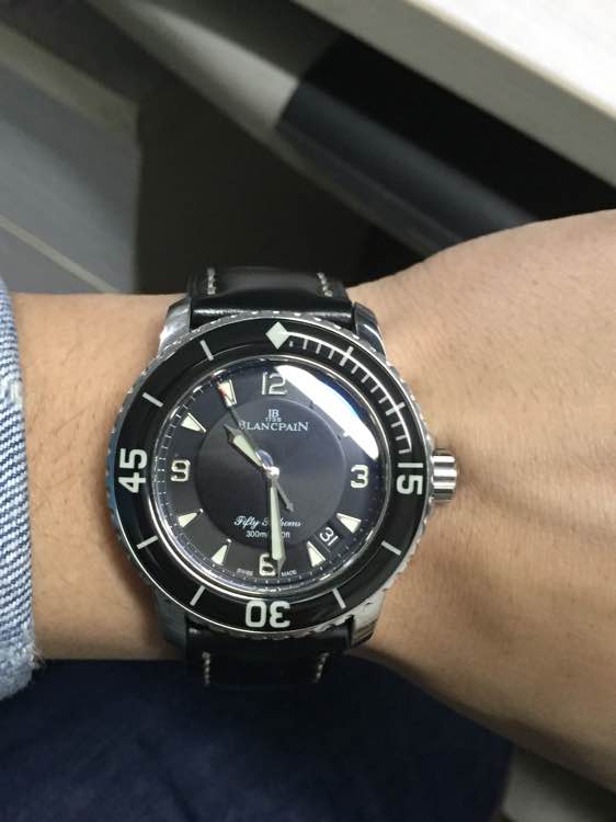 Blancpain Fifty Fathoms Wrist Shot