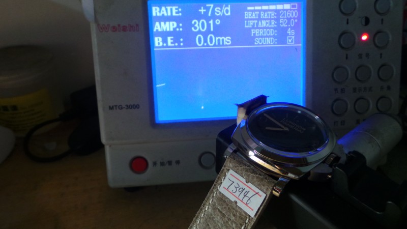 Panerai Movement Test