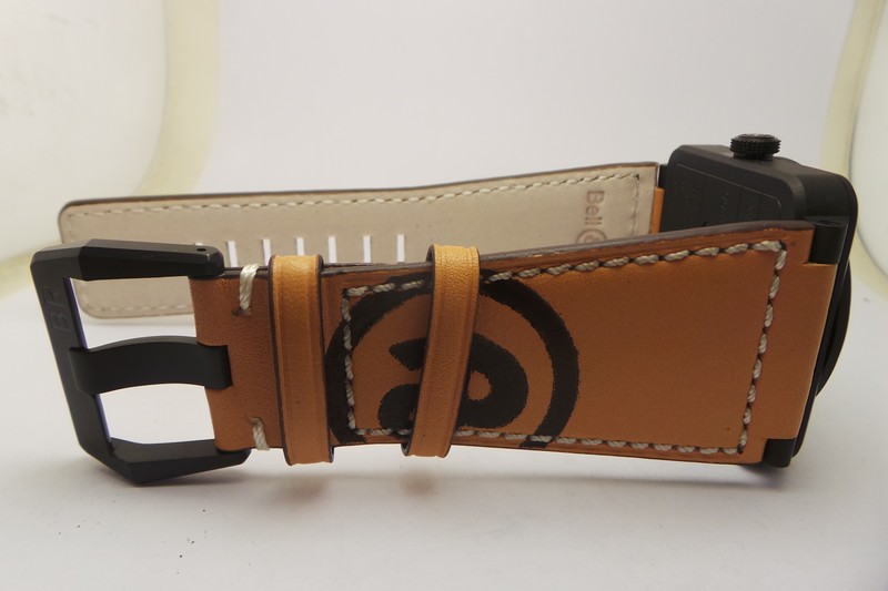 Brown Leather Strap with BR Logo