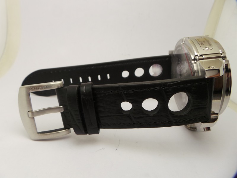 Black Leather Strap with Holes