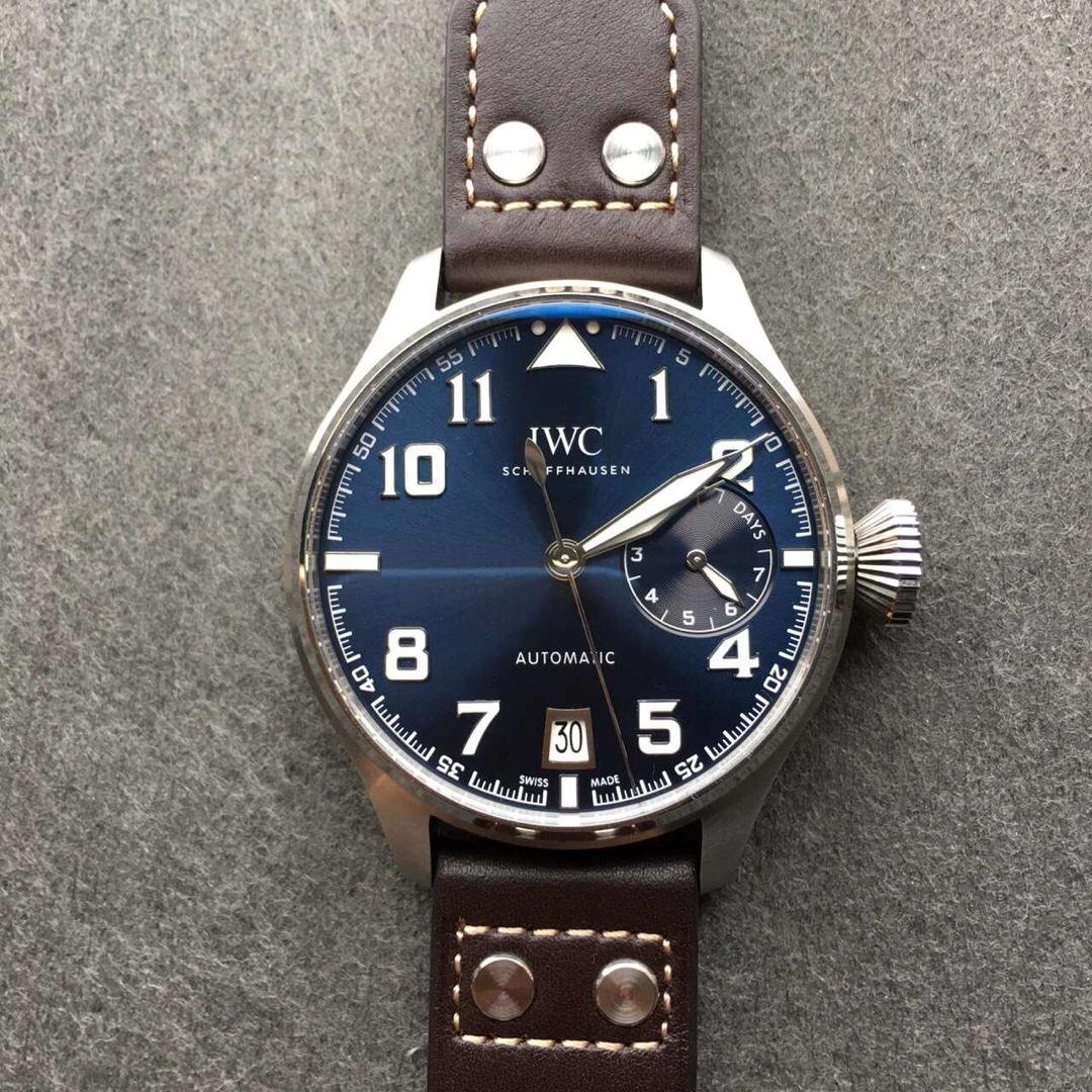 ZF Published Replica IWC Big Pilot Le Petit Prince IW500908 Blue Dial ...