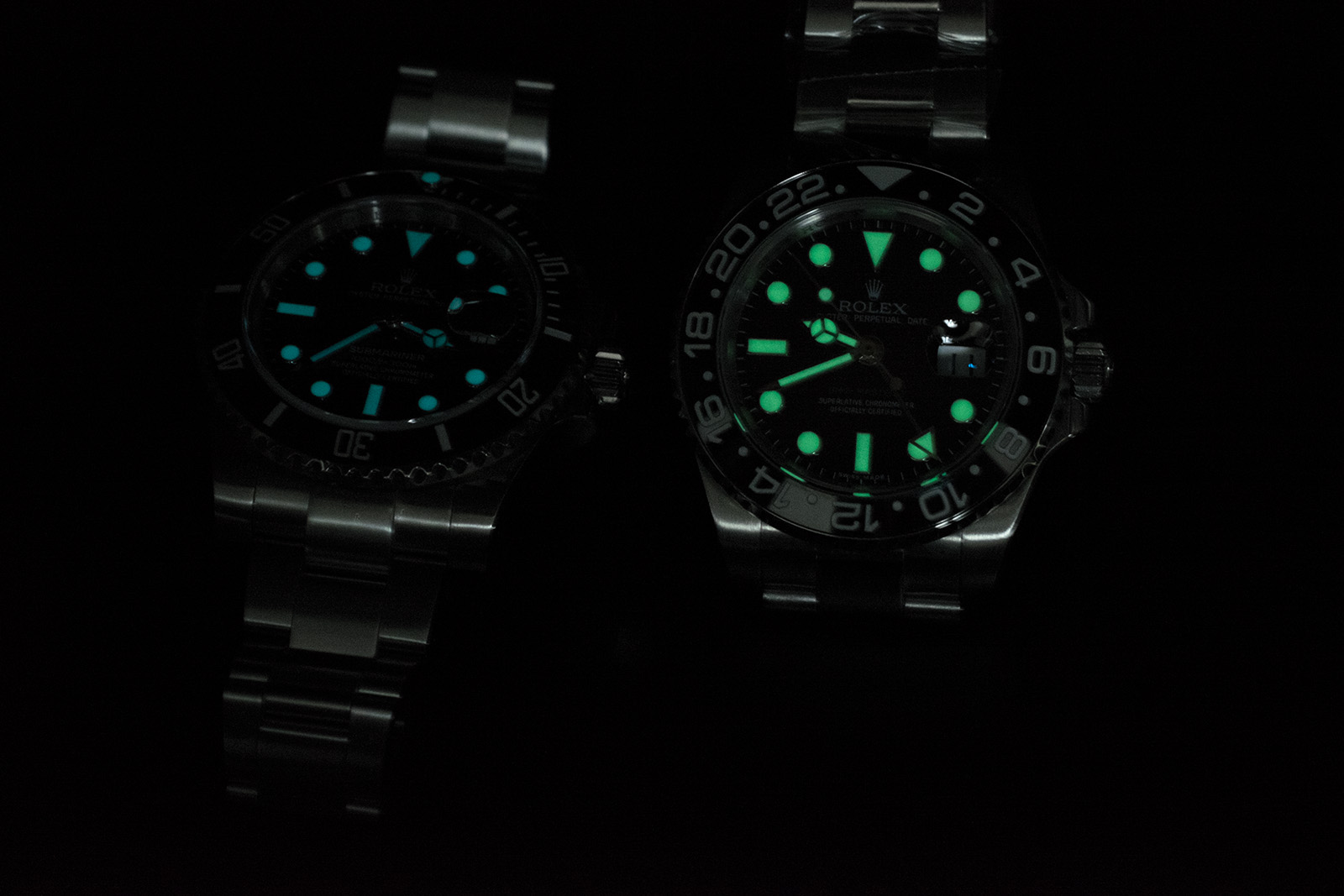 Lume Comparison GMT VS Sub