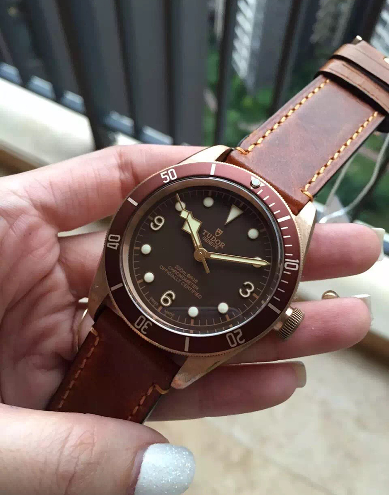 Tudor Heritage Black Bay Bronze Brown Leather Strap