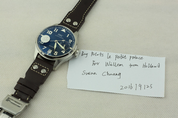 IWC Pilot Prince Customer Order