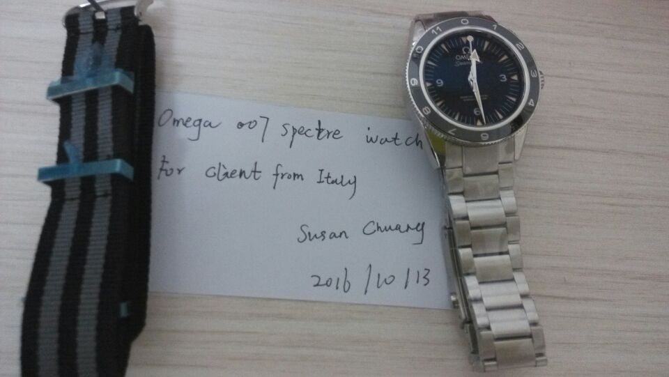 Omega 007 Spectre Steel Bracelet for Italian Client