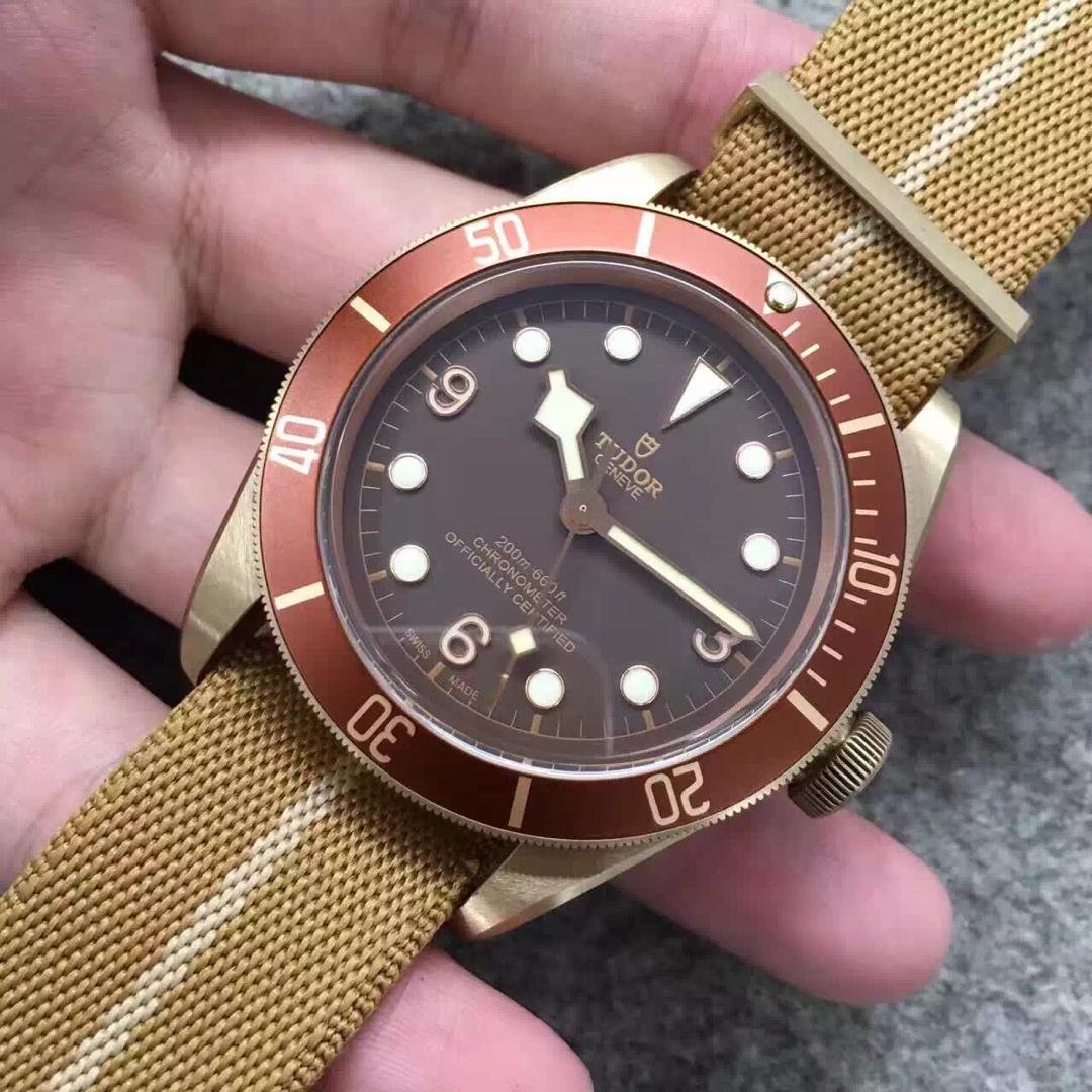 Tudor Bronze Watch Red Bezel
