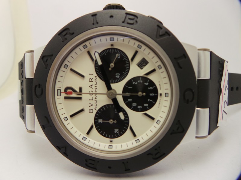 Bvlgari Aluminium Black Rubber Bezel