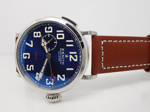 Zenith Pilot Montre d'Aeronef Type 20 GMT Blue Dial