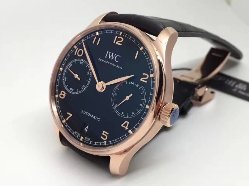 Replica IWC Portuguese 7 Days Power Reserve Rose Gold