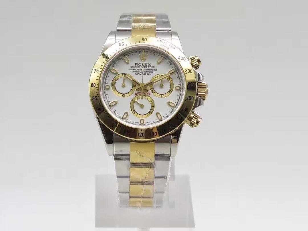 J12 Replica Rolex Daytona Two Tone Yellow Gold