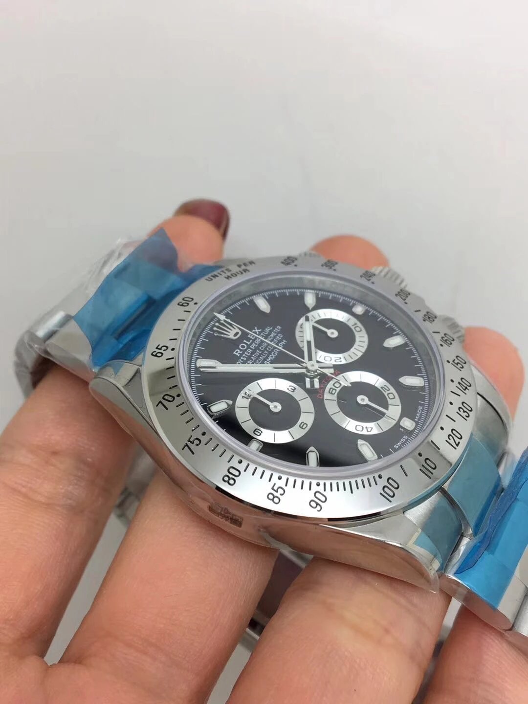 Noob Replica Rolex Daytona 116520 SS Black_4