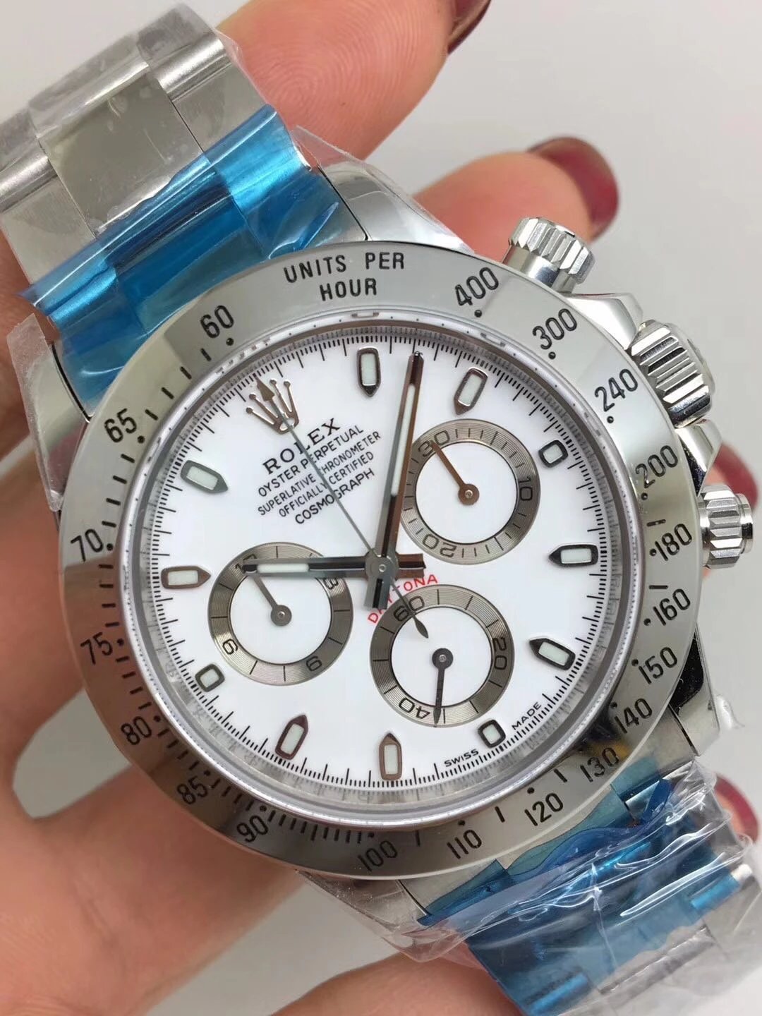 Noob Replica Rolex Daytona 116520 SS White_2