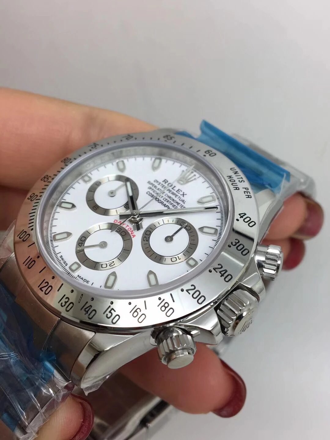 Noob Replica Rolex Daytona 116520 SS White_3