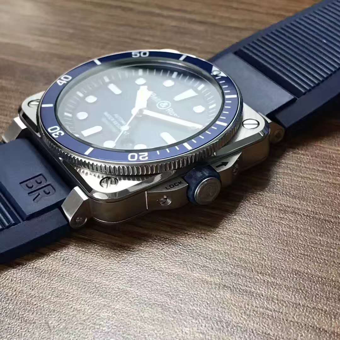 Replica Bell Ross Diver Blue Steel Case