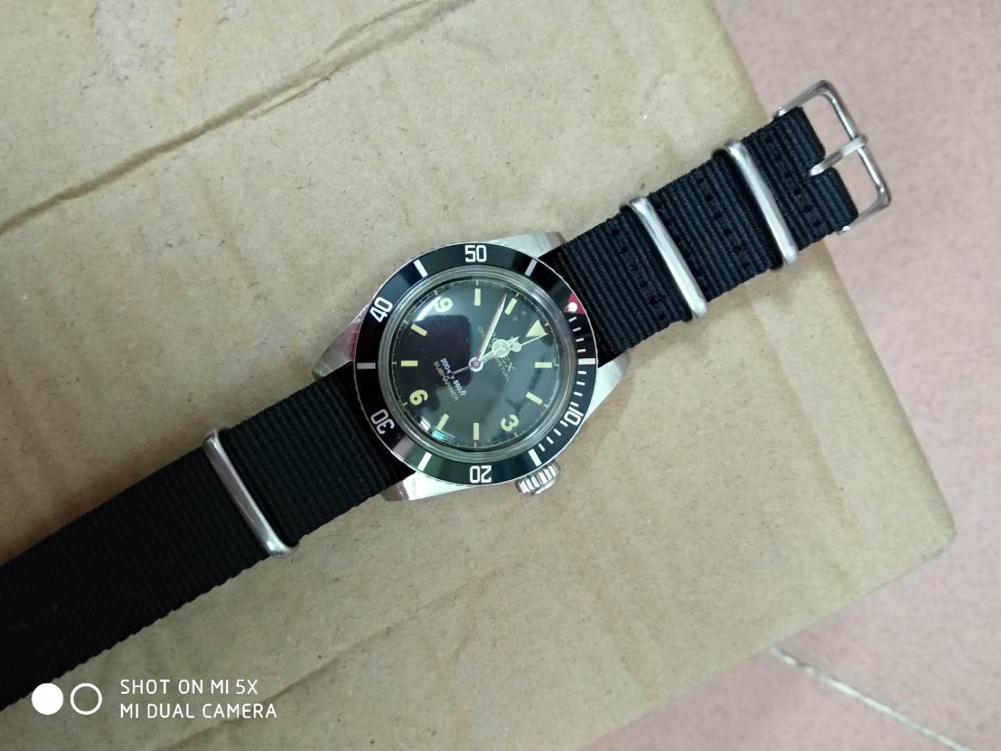 Vintage Rolex Submariner 6538 Red Dot Bezel