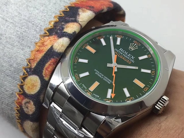 Rolex Milgauss 116400GV Wrist Shot 2