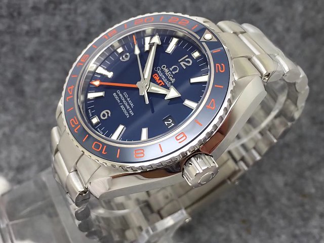 Omega Planet Ocean GMT Orange Bezel Markers