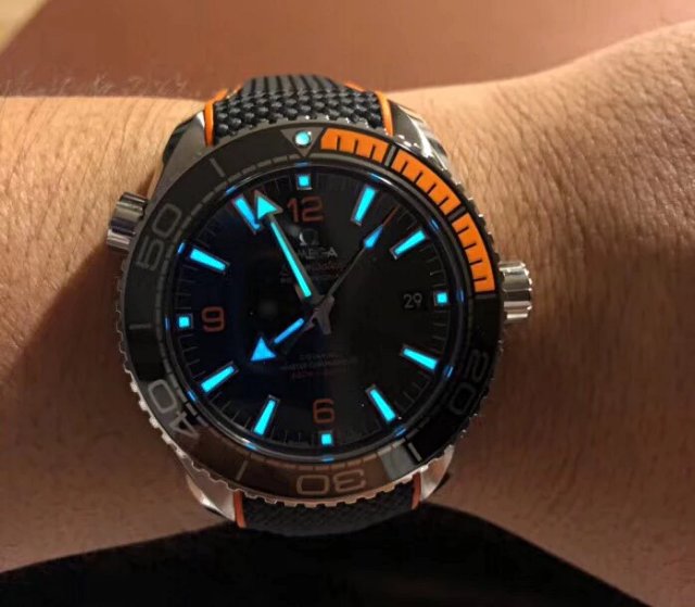 Omega Planet Ocean 600m Dial Lume