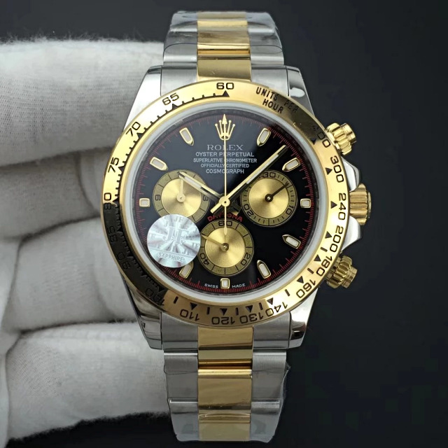 Replica Rolex Daytona Two Tone Black Red