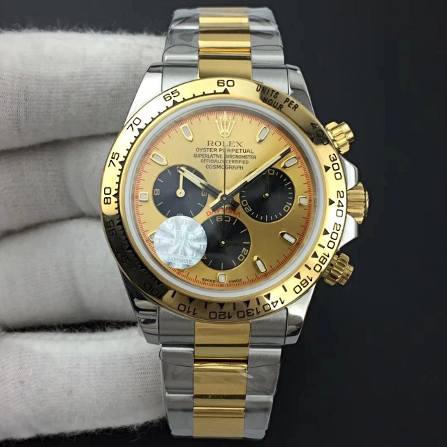 Replica Rolex Daytona Two Tone Golden Dial