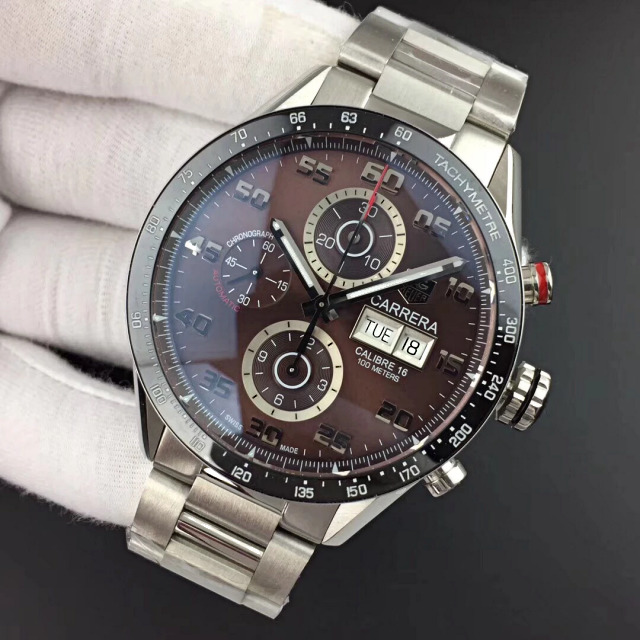 Replica Tag Heuer Carrera Calibre 1887 Brown