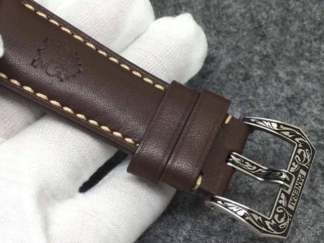 PAM 972 Brown Leather Strap