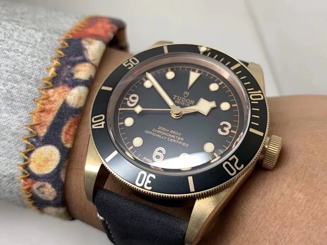 Tudor Black Bay Wrist Shot 3