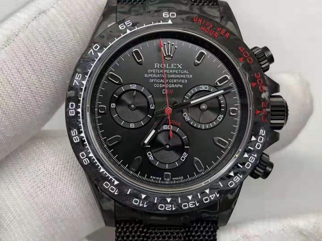 Replica Rolex Daytona Carbon Black Dial