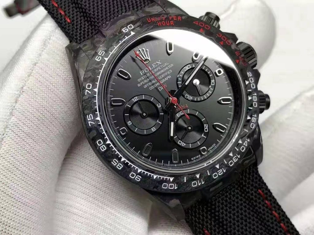 Replica Rolex Daytona Carbon Case