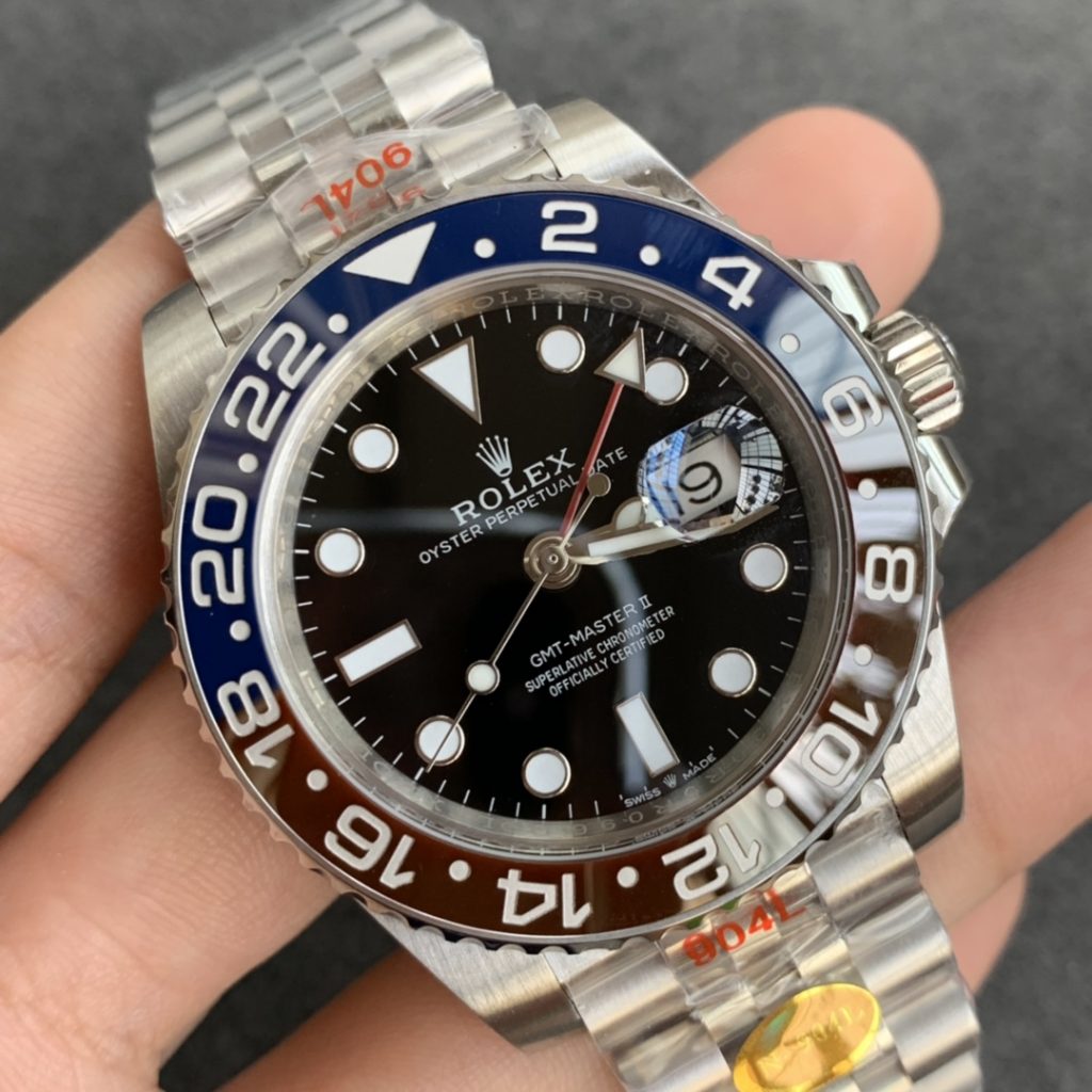 Noob Replica Rolex GMT-Master II Blue Red