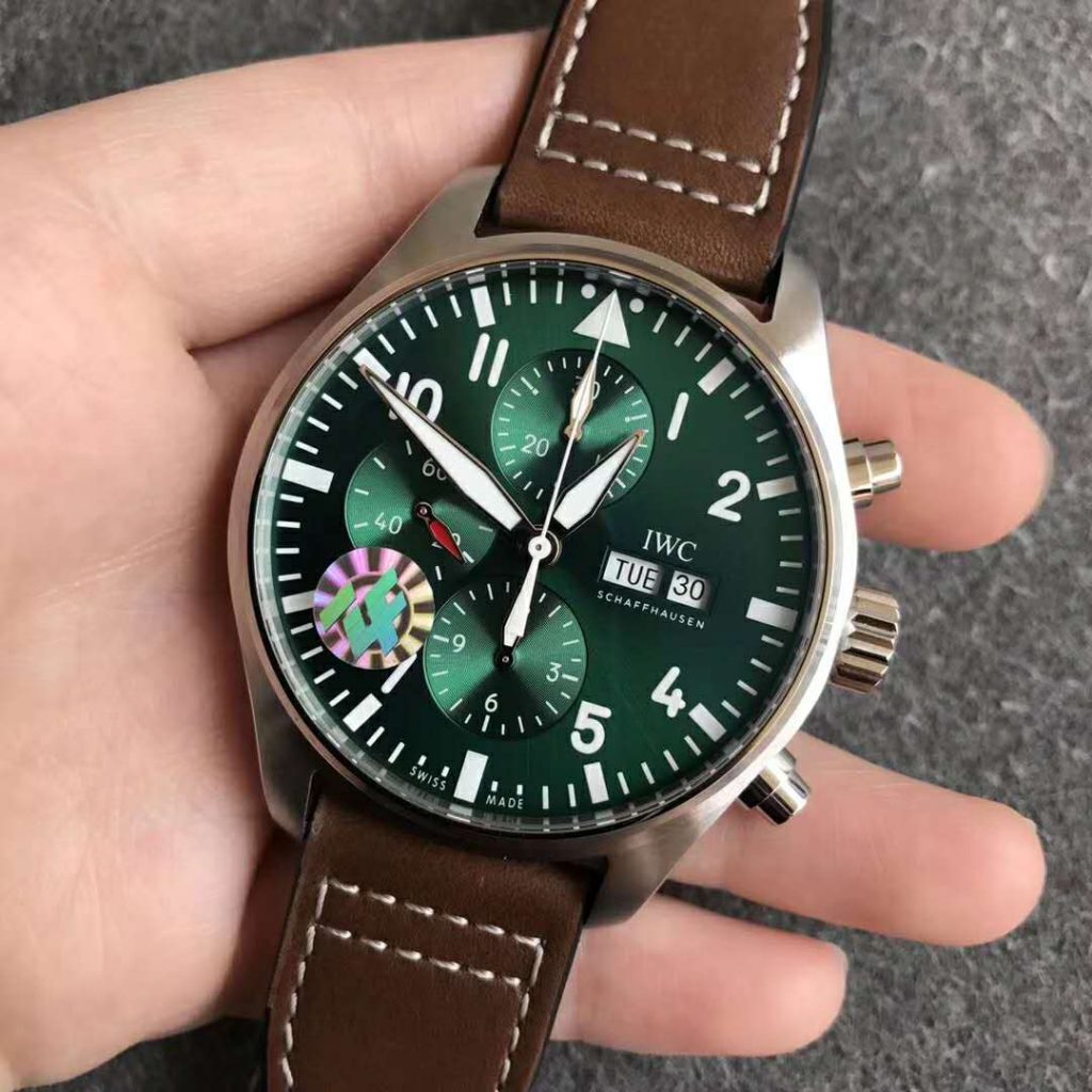 Replica IWC Pilot Chrono Green