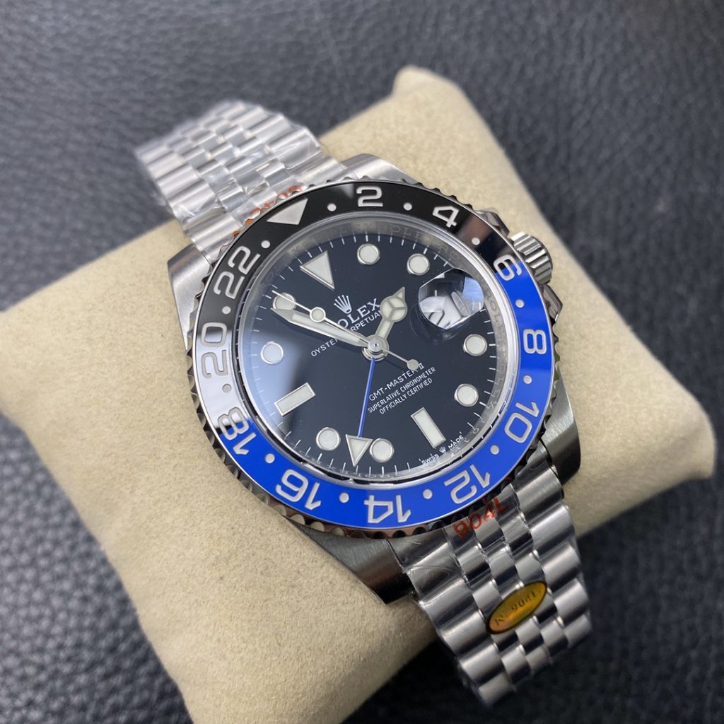 Noob Replica Rolex GMT-Master II Blue Black 126710BLNR