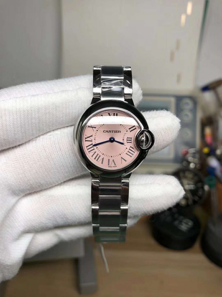 Replica Cartier Ballon Bleu 28mm Pink