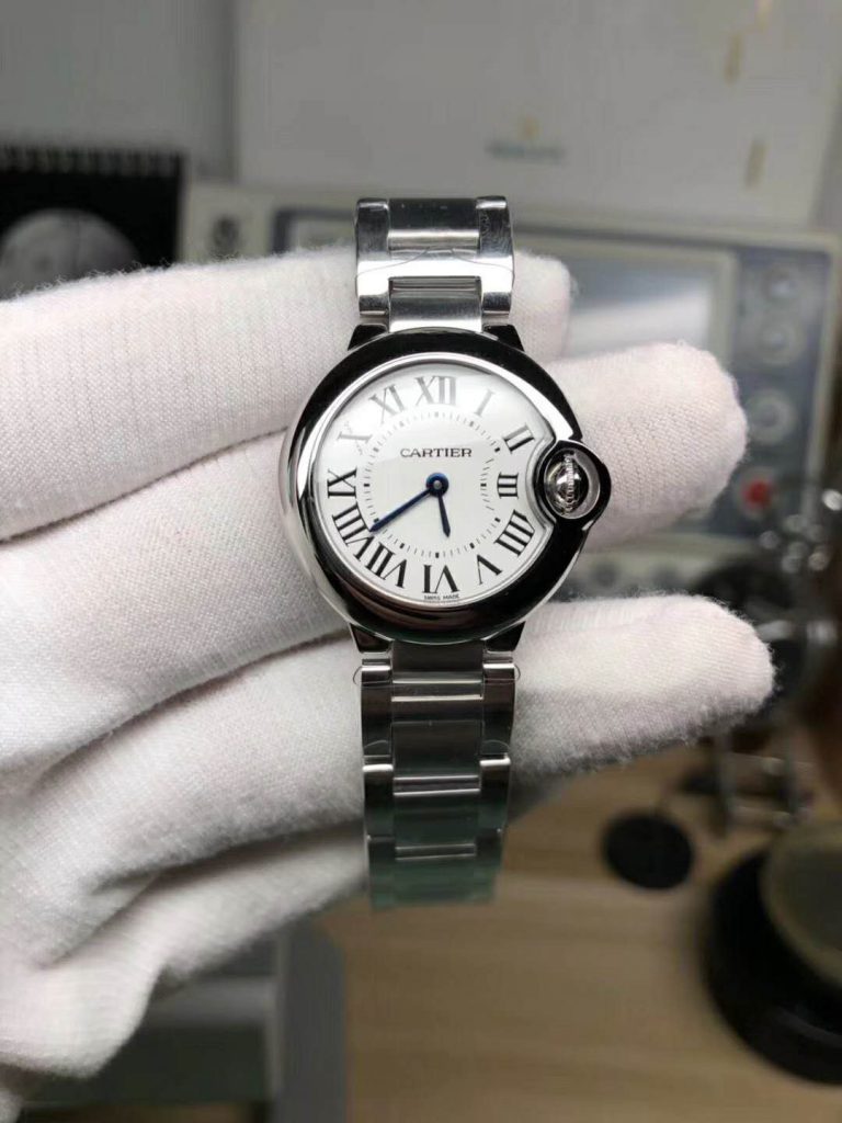 V6 Replica Cartier Ballon Bleu 28mm Stainless Steel