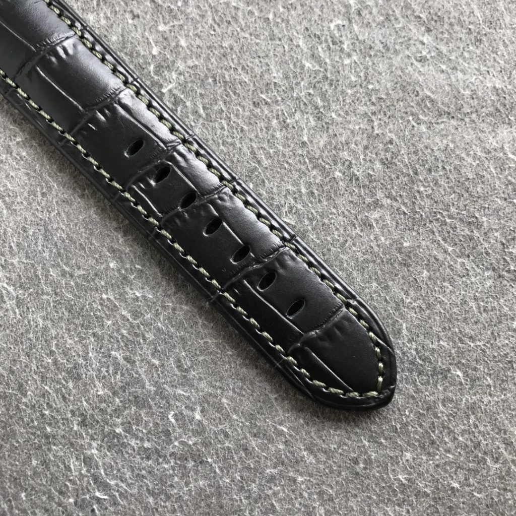 PAM 1056 Black Leather Strap