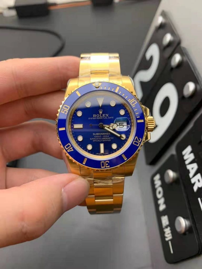 Replica Rolex Submariner Gold Blue