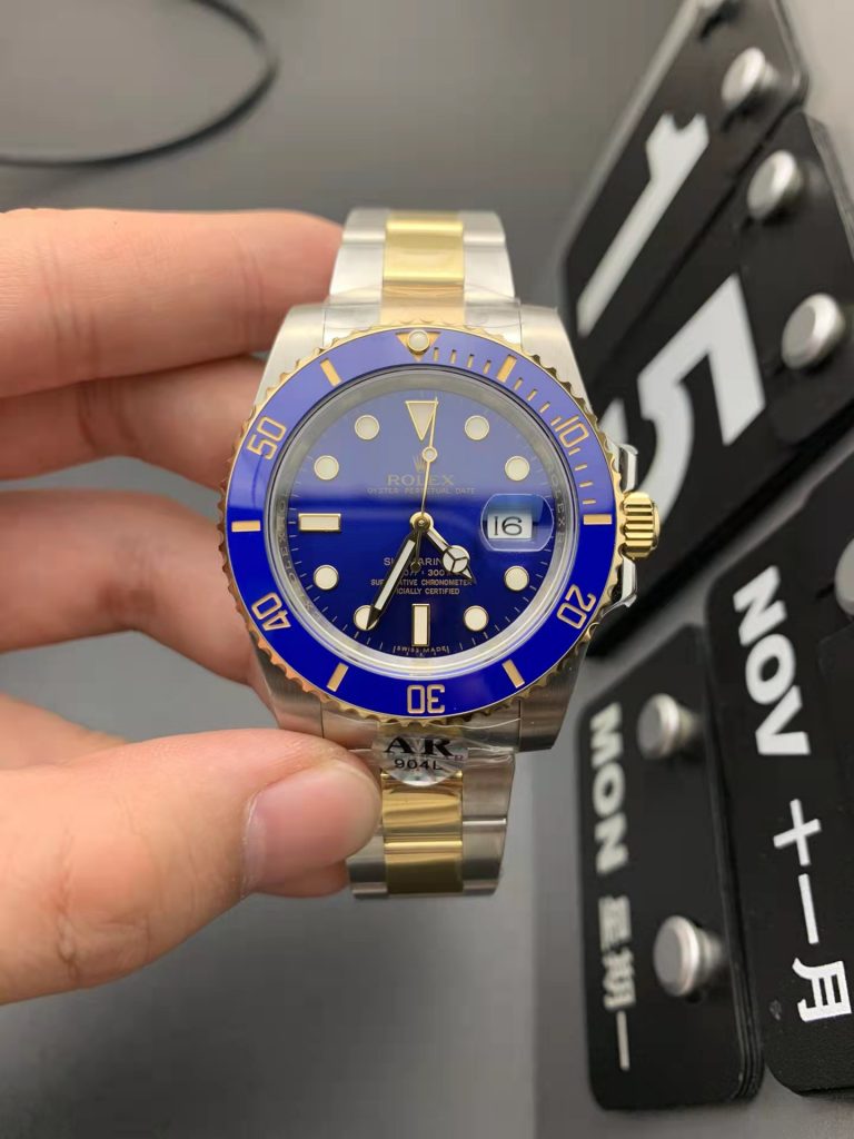 AR Replica Rolex Submariner Blue Two Tone