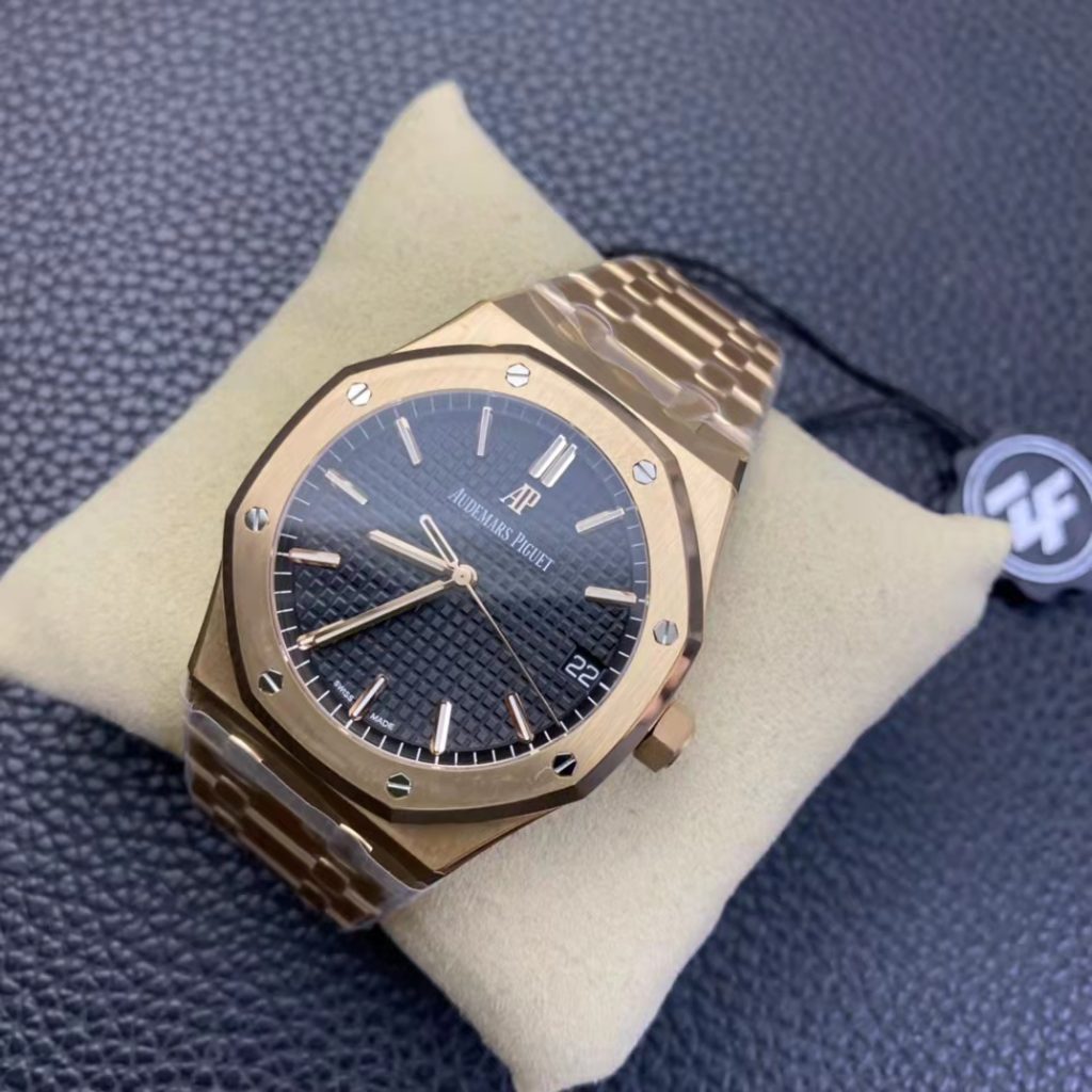 Replica Audemars Piguet 15500 Rose Gold Black Dial