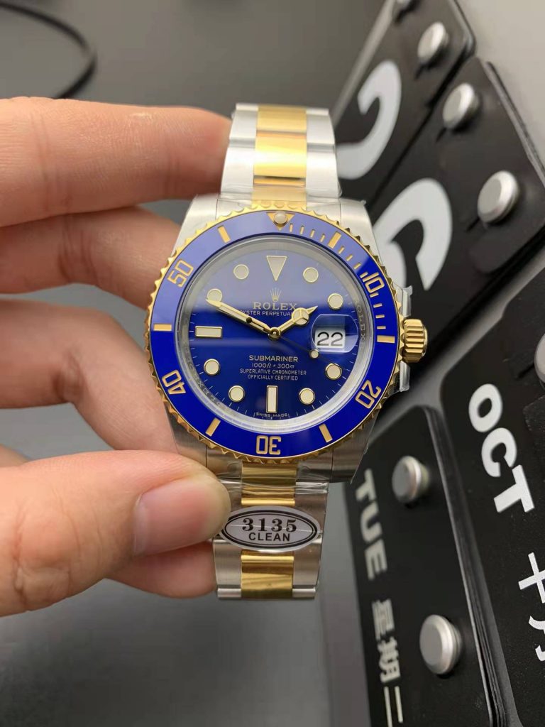 Clean Submariner Two Tone Blue